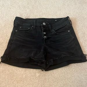 American Eagle Jean shorts 4 inch black size 4